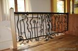 Organic interior Railing by Spencer Field Larcombe, Metal, Hot Forged Mild Steel and Douglas fur